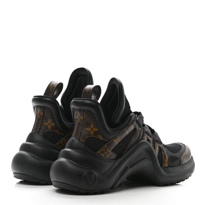 Louis Vuitton Calfskin Patent Monogram LV Archlight Sneakers 35.5 Black 4 of 8