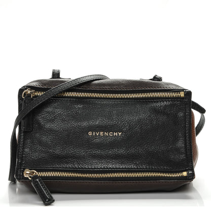 Givenchy Sugar Goatskin Colorblock Mini Pandora Black Brown 1 of 6