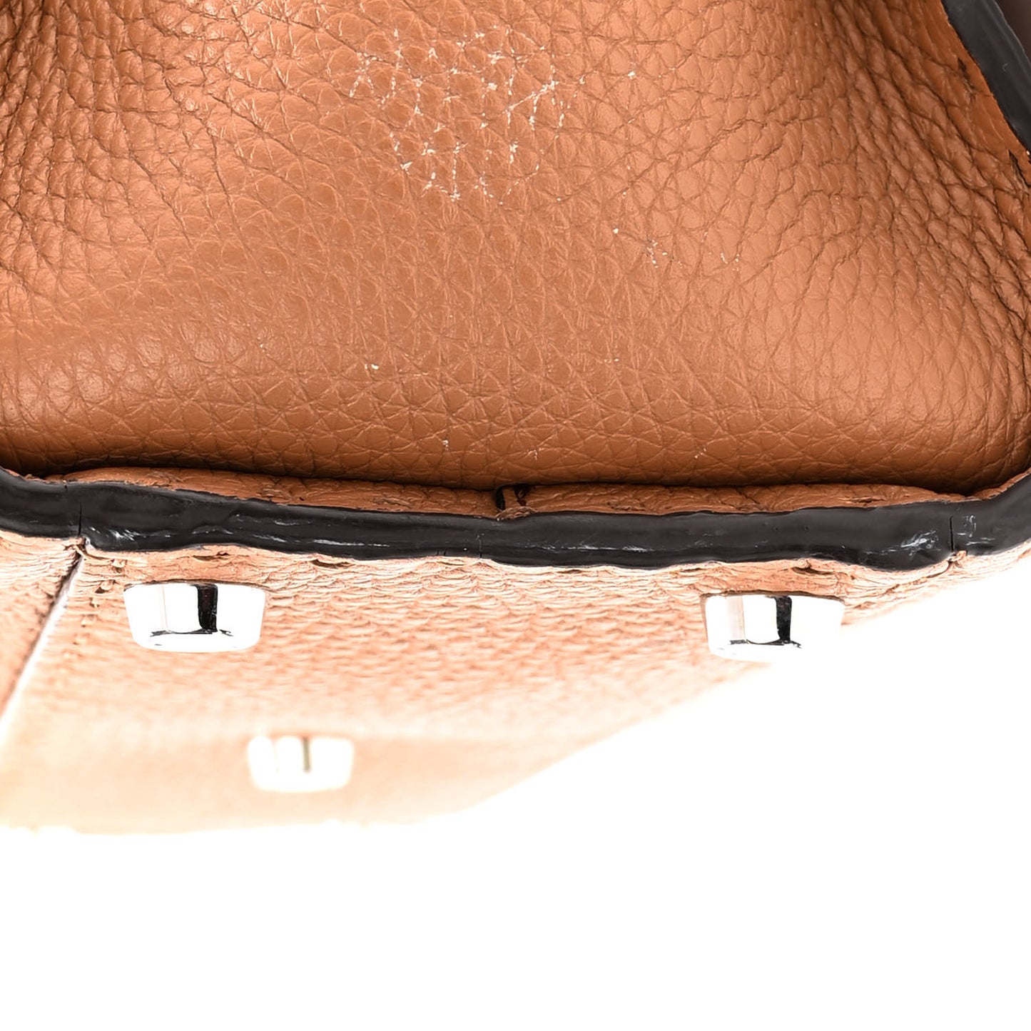 Cuoio Romano Selleria Bi-Color Medium Peekaboo Iconic Satchel Mou Deserto