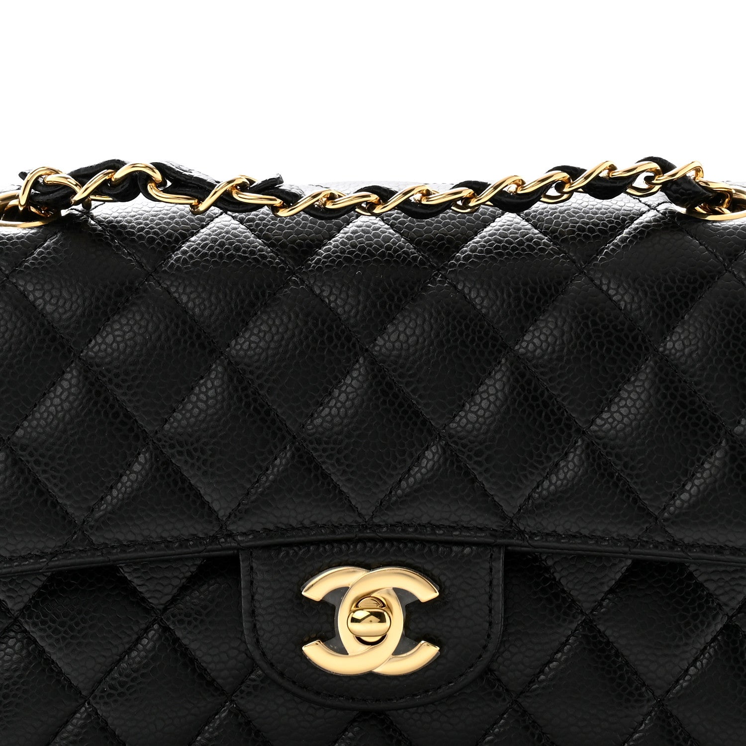 Chanel Caviar Quilted Small Double Flap Black 8 of 10