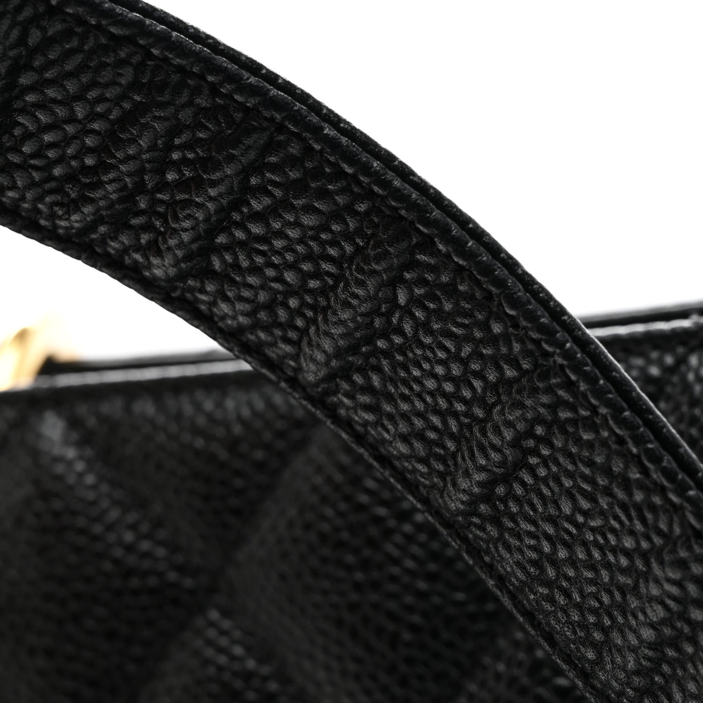 Caviar Quilted Grand Shopping Tote GST Black
