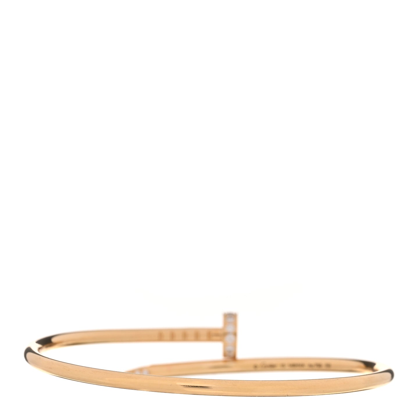 18K Yellow Gold Diamond Small Juste Un Clou Bracelet 15