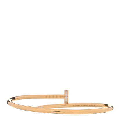 Cartier 18K Yellow Gold Diamond Small Juste Un Clou Bracelet 15 2 of 5