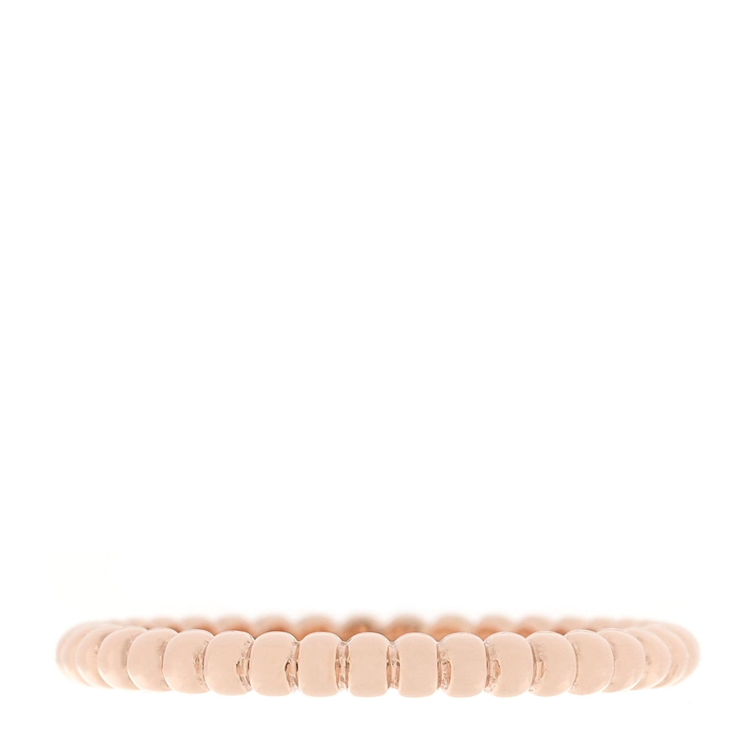 Van Cleef & Arpels 18K Rose Gold Small Perlee Ring 57 8 1 of 5