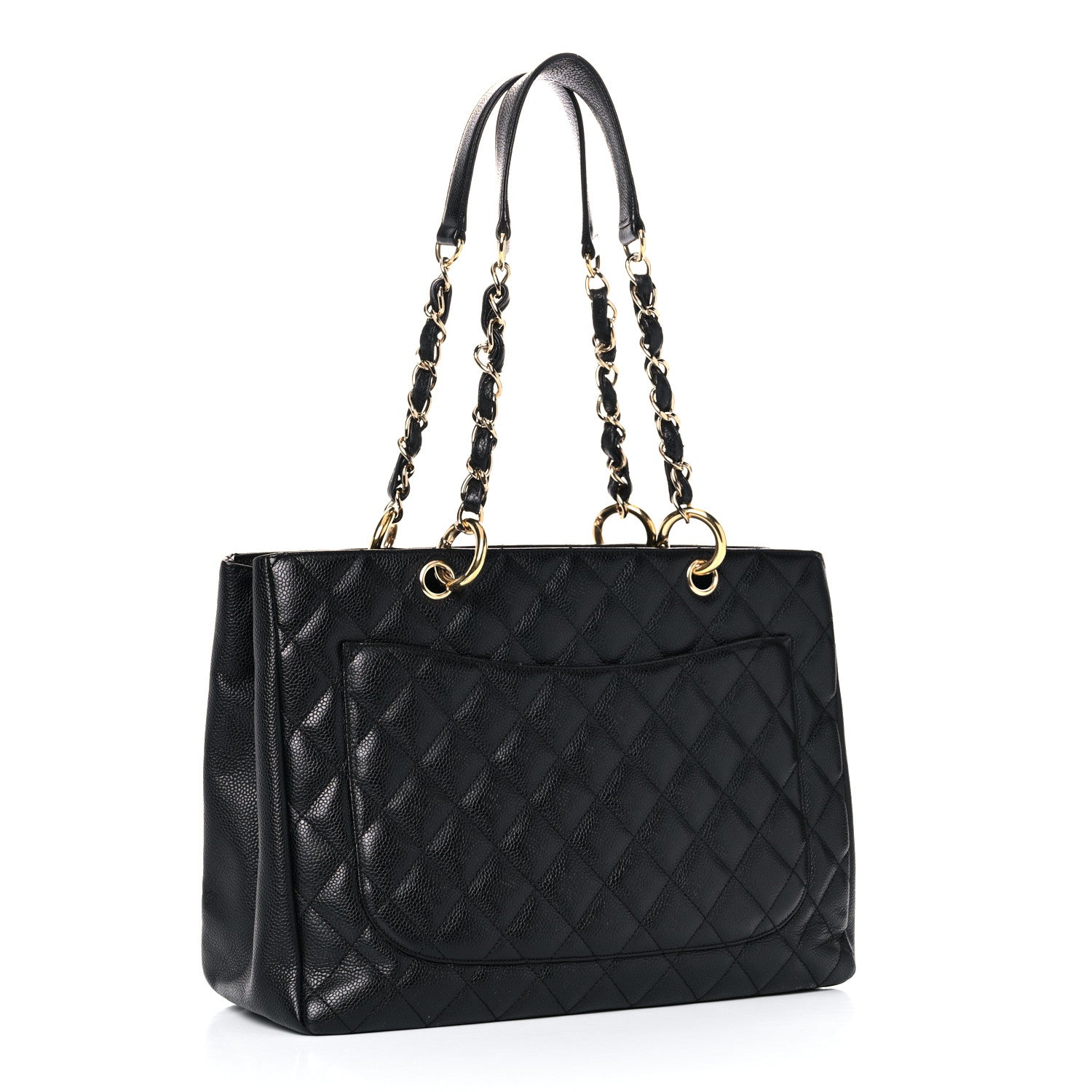 Chanel Caviar Quilted Grand Shopping Tote GST Black 3 of 18