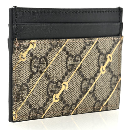 Gucci GG Supreme Monogram Bees Card Holder Black 3 of 6
