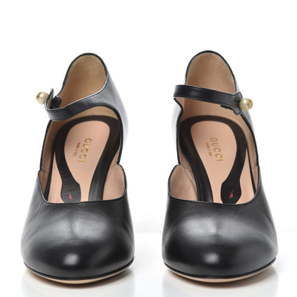 Gucci Malaga Kid Lesley Mary Jane Pumps 36.5 Black 2 of 17