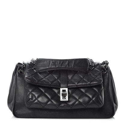 Chanel Caviar Quilted Small Mademoiselle Accordion Flap Black 1 of 12