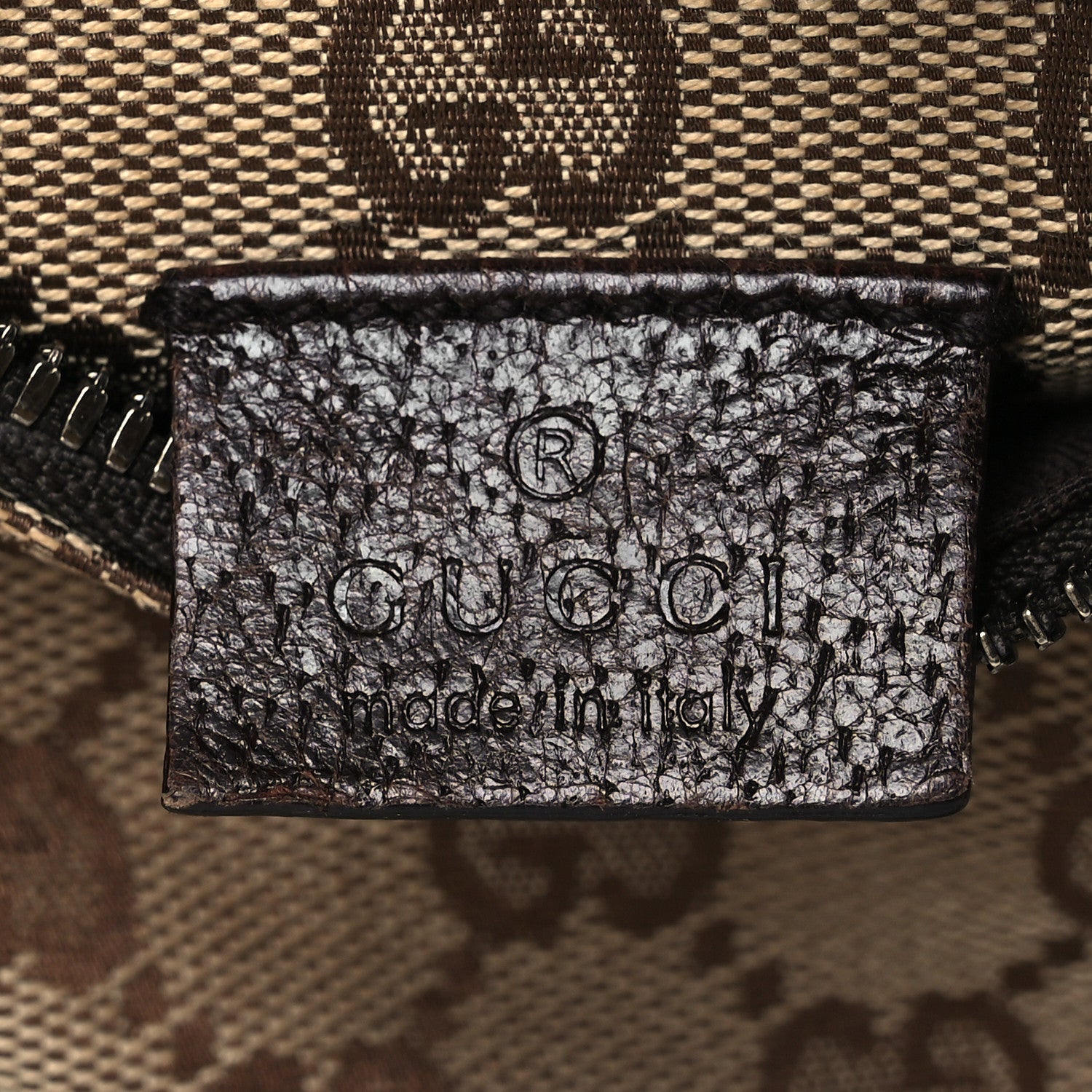 Gucci GG Monogram Double Pocket Belt Bag Dark Brown 6 of 13