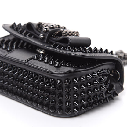 Christian Louboutin Calfskin Spikes Sweety Charity Crossbody Bag Black 9 of 11