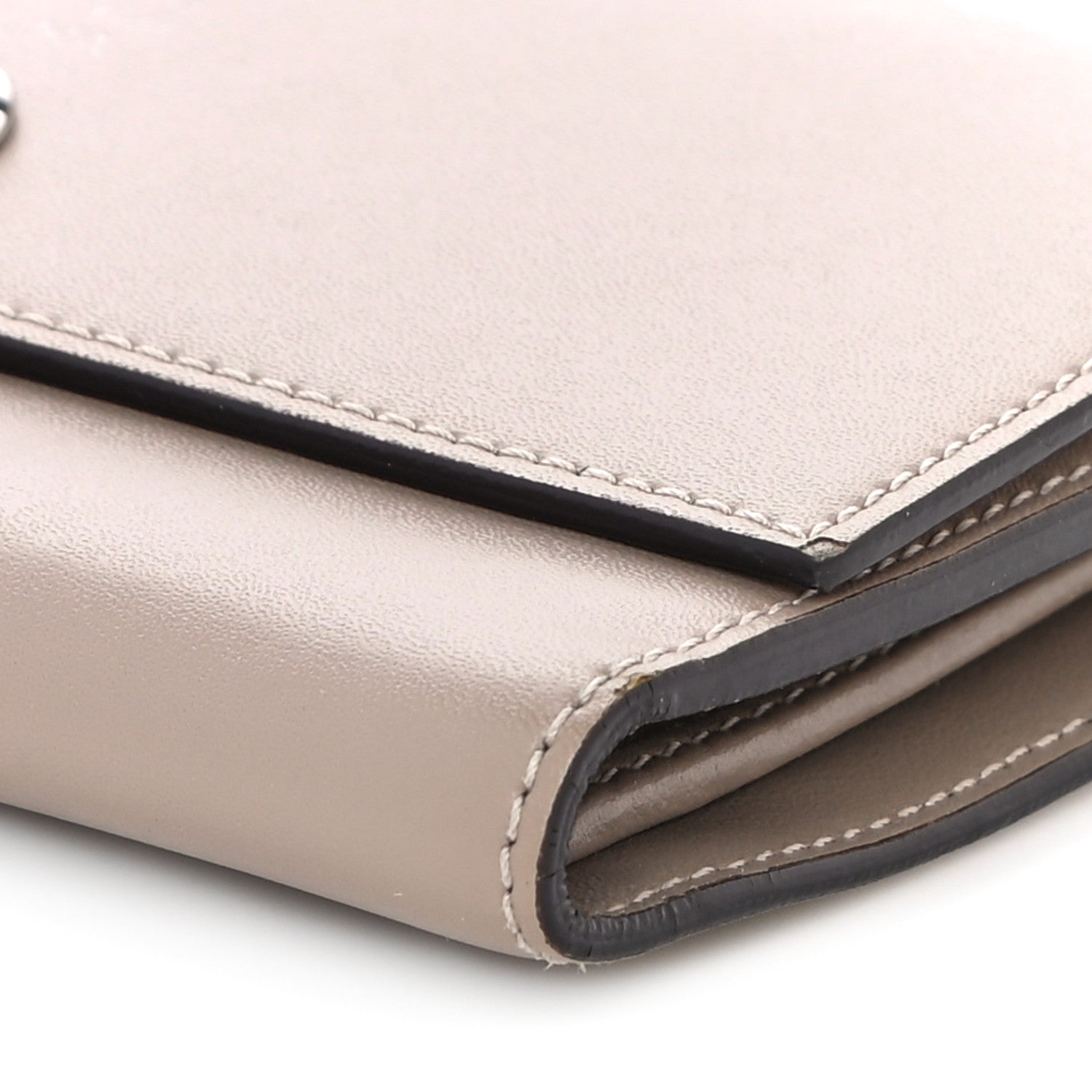 Fendi Vitello Liberty Century Lucido By The Way Medium Bi-Fold Wallet Tortora 10 of 13