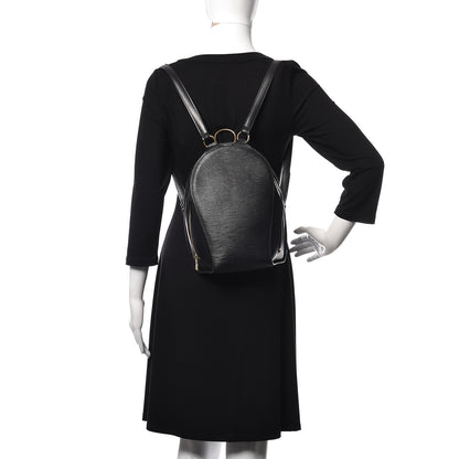 Louis Vuitton Epi Mabillon Backpack Black 2 of 11