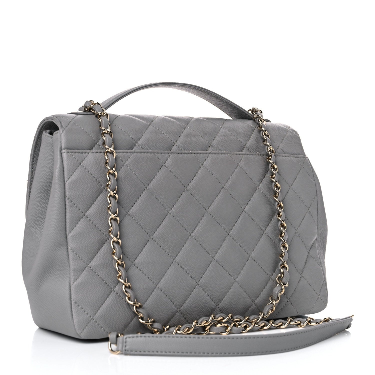 Chanel Caviar Quilted Large Business Affinity Flap Grey 3 of 14