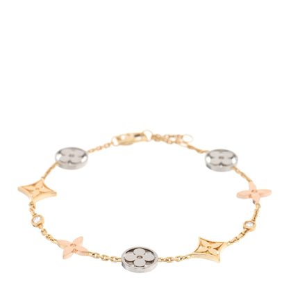 Louis Vuitton 18K Yellow White Pink Gold Diamond Idylle Blossom Bracelet 1 of 3