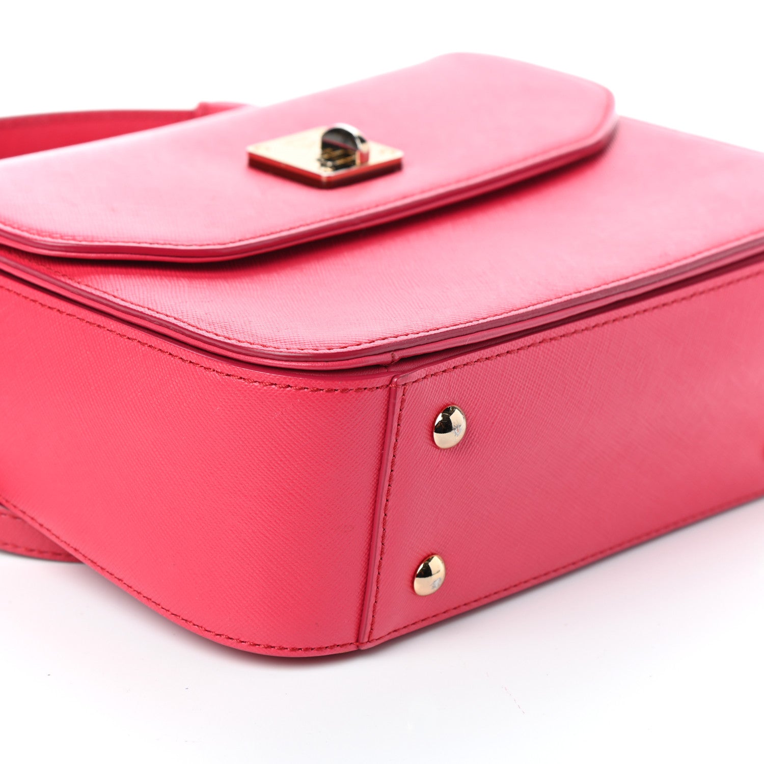 MCM Saffiano Milla Crossbody Pink 7 of 8