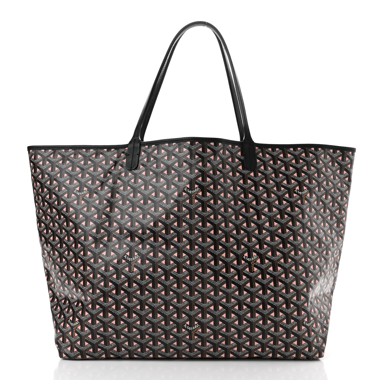 Goyard Goyardine Saint Louis Claire Voie GM Black Pink 3 of 11