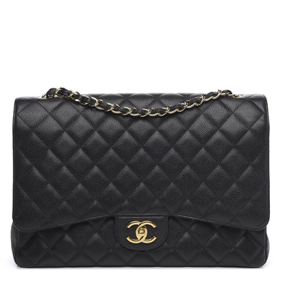 Chanel Caviar Quilted Maxi Double Flap Black 1 of 17