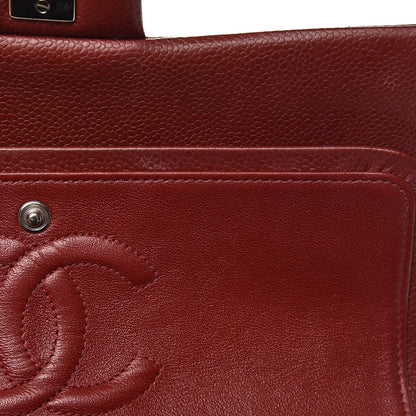 Chanel Caviar Quilted Medium Double Flap Dark Red 11 of 11