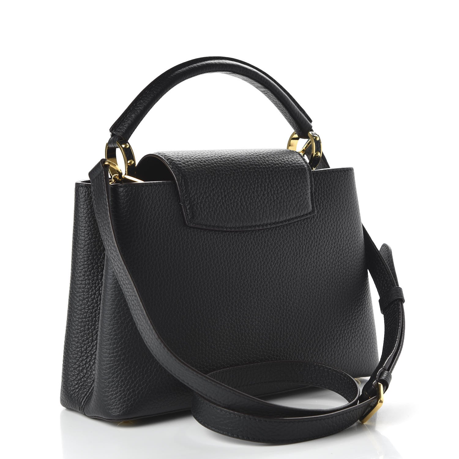 Louis Vuitton Taurillon Capucines BB Black 3 of 9
