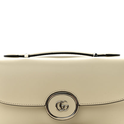 Gucci Senna Calfskin Petite GG Top Handle Shoulder Bag Mystic White 8 of 13