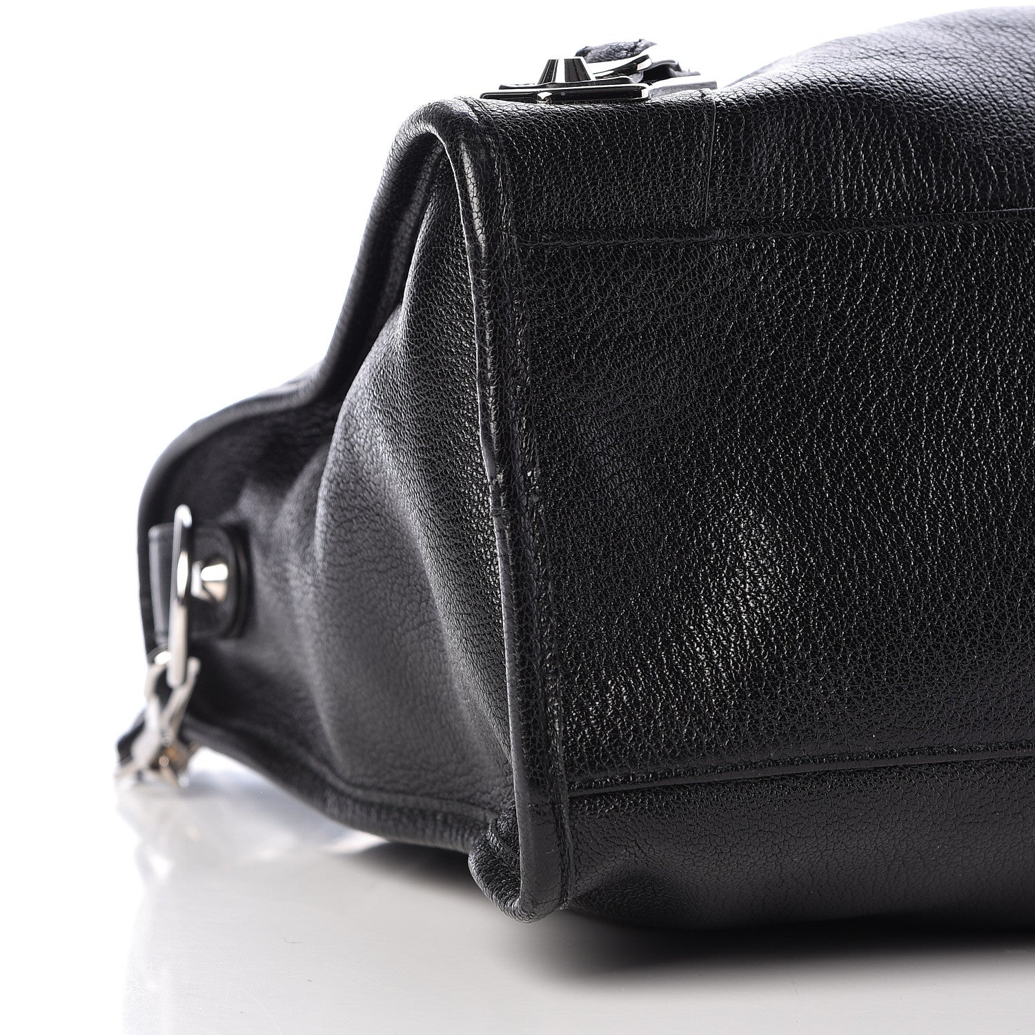 Balenciaga Chevre Silver Metallic Edge Hardware City Black 10 of 11