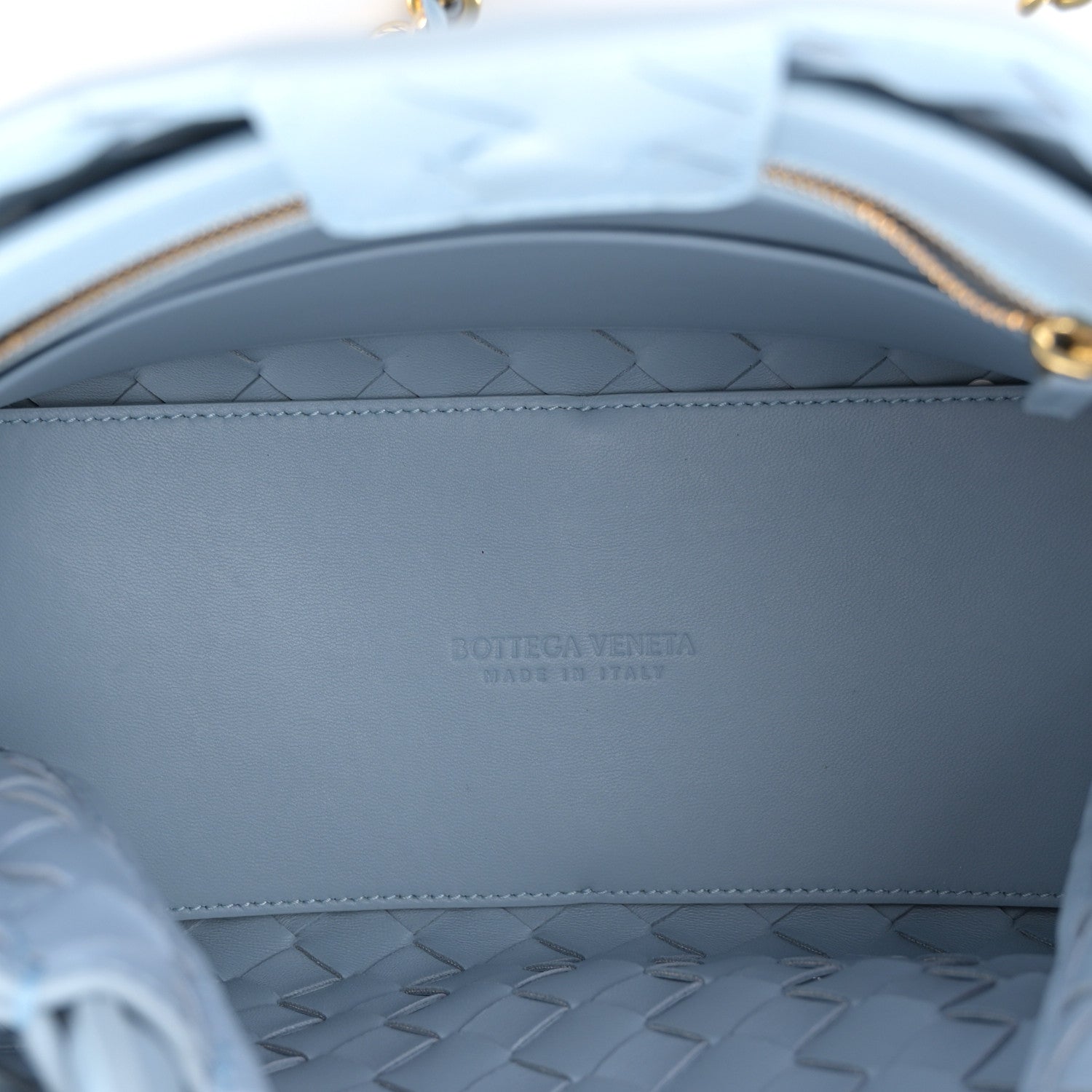 Bottega Veneta Nappa Intrecciato Small Andiamo Shoulder Bag Ice 5 of 9