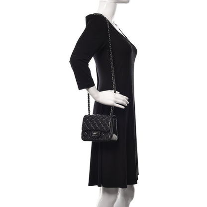 Chanel Lambskin Quilted Mini Square Flap Black 2 of 13