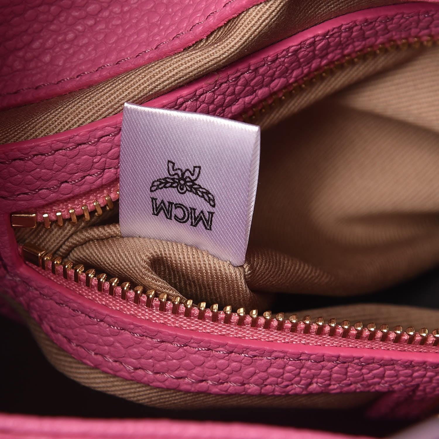 MCM Visetos Small Corina Shoulder Bag Pink 9 of 10