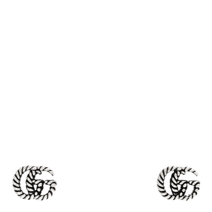 Gucci Sterling Silver Torchon Double G Earrings 1 of 4