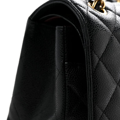 Chanel Caviar Quilted Jumbo Double Flap Black 14 of 16