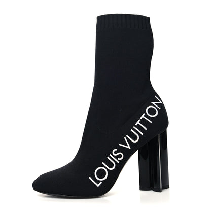Louis Vuitton Stretch Fabric Silhouette Ankle Boots 39 Black 1 of 7