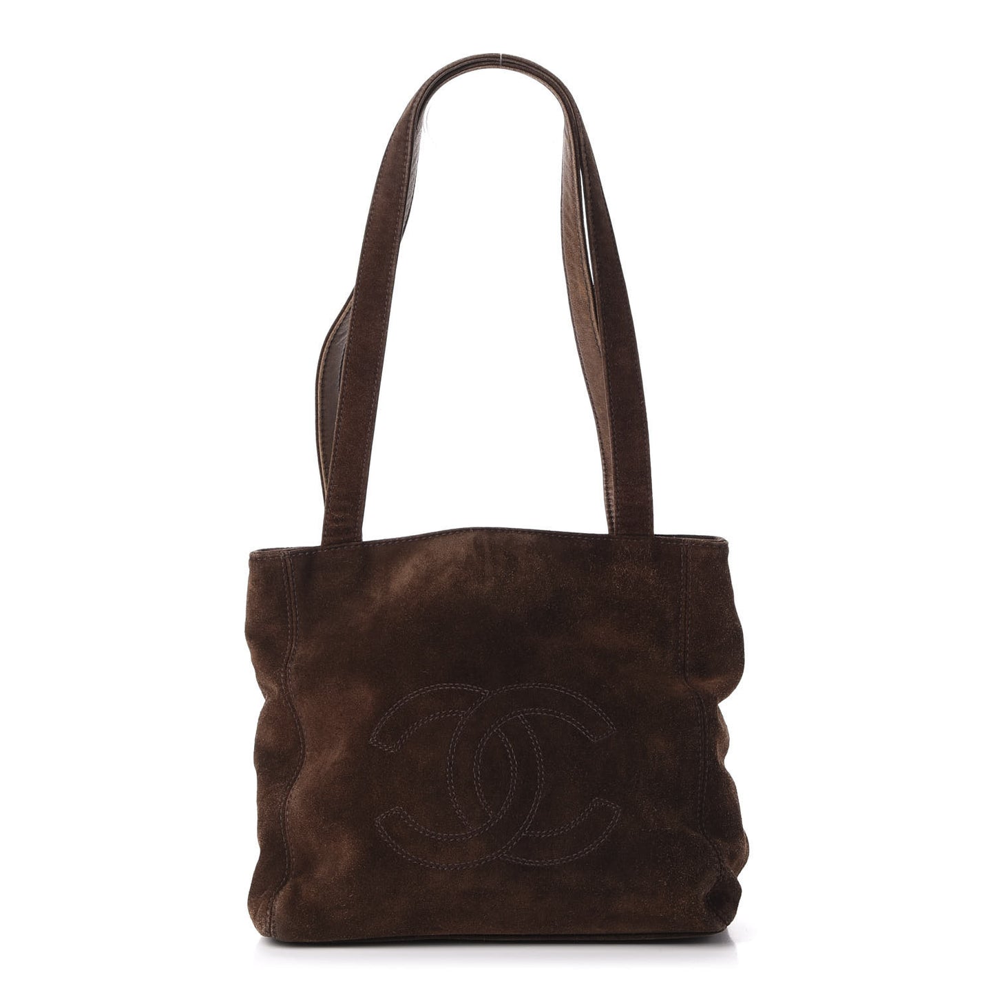 Suede CC Shoulder Bag Brown