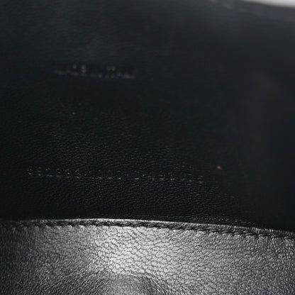 Balenciaga Shiny Calfskin Monochrome Crocodile Embossed Hourglass Top Handle Bag XS Black 7 of 12