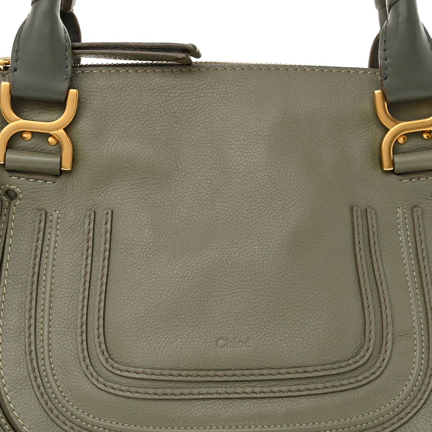 Calfskin Medium Marcie Satchel Baobab Green