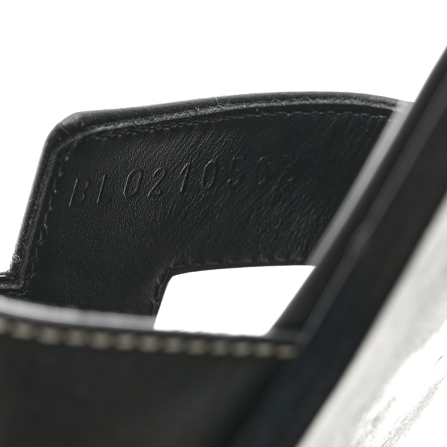 Hermes Box Calfskin Oran Sandals 39.5 Black 7 of 8