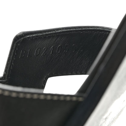 Hermes Box Calfskin Oran Sandals 39.5 Black 7 of 8