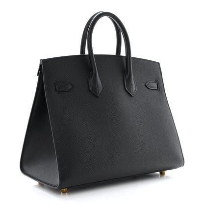 Hermes Epsom Birkin Sellier 25 Black 3 of 11
