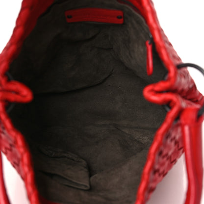 Bottega Veneta Nappa Intrecciato Bucket Bag Red 5 of 9