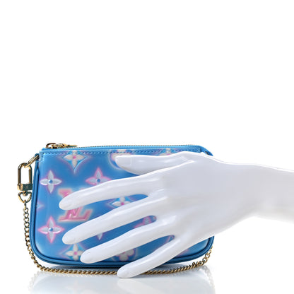 Louis Vuitton Vernis Valentine Mini Pochette Accessories Baby Blue Neon 2 of 6