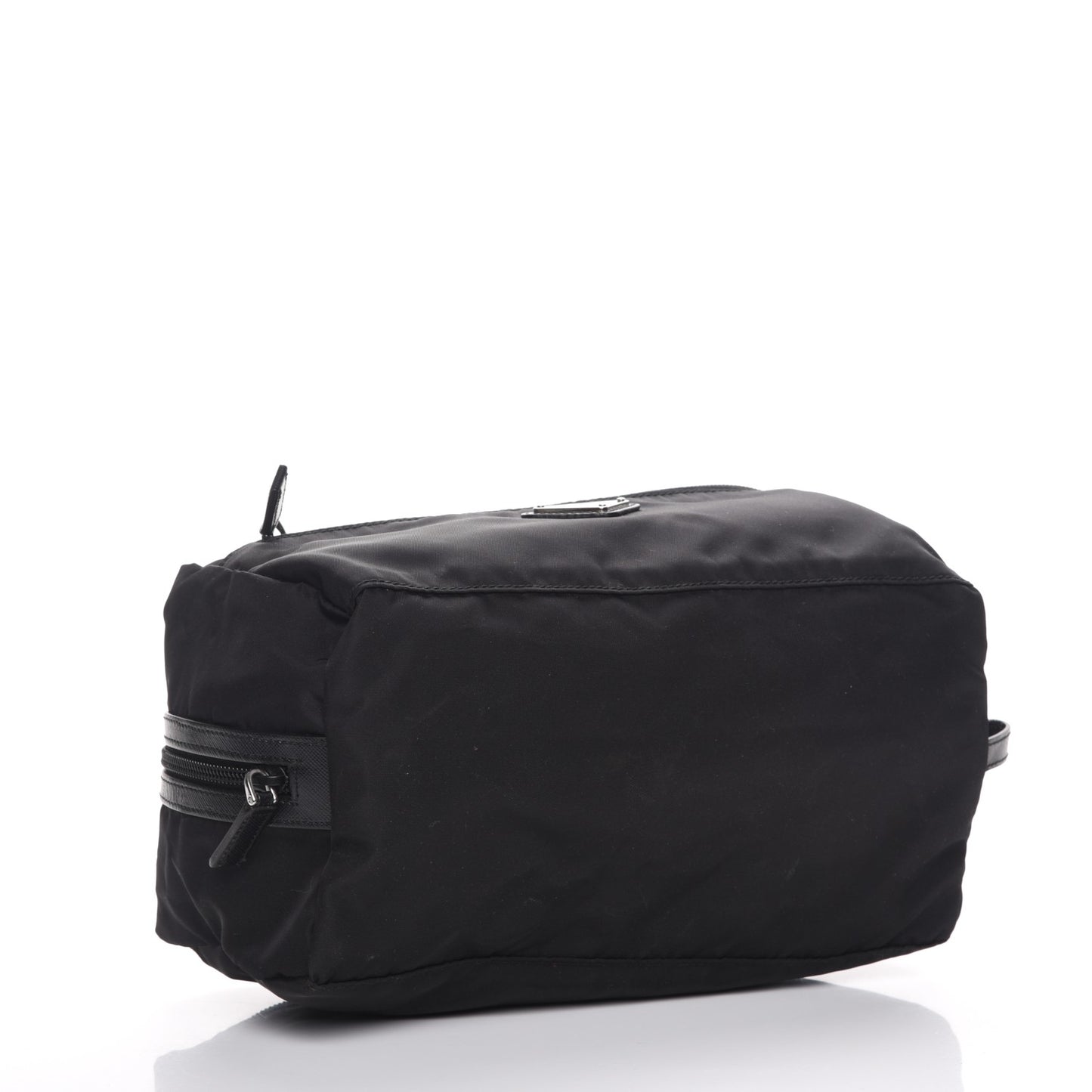 Nylon Saffiano Toiletry Case Nero Black