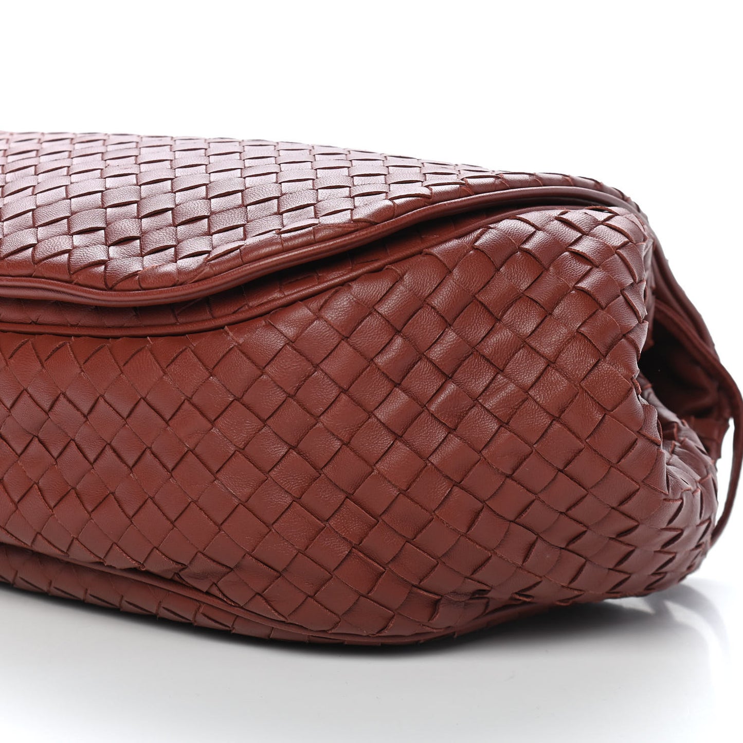 Nappa Intrecciato Shoulder Bag Brique