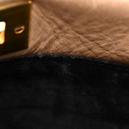 Fendi Calfskin Medium Peekaboo Iconic Satchel Tan 28 of 37
