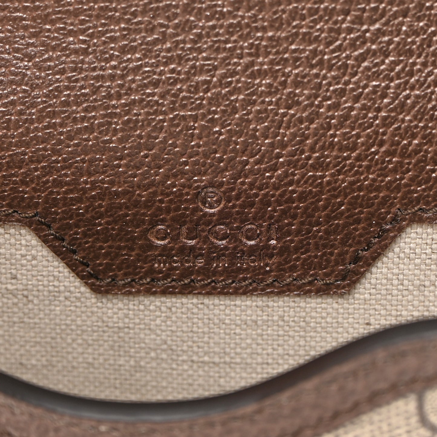 GG Supreme Monogram Textured Dollar Calfskin Geometric Print Mini Horsebit 1955 Crossbody Bag Beige Multicolor New Acero