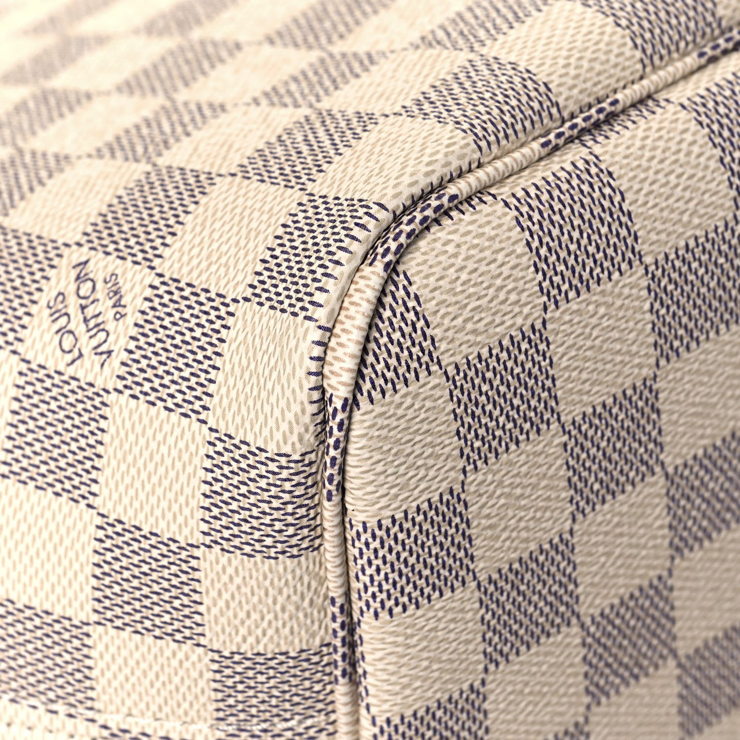 Damier Azur Braided Neverfull MM Pink