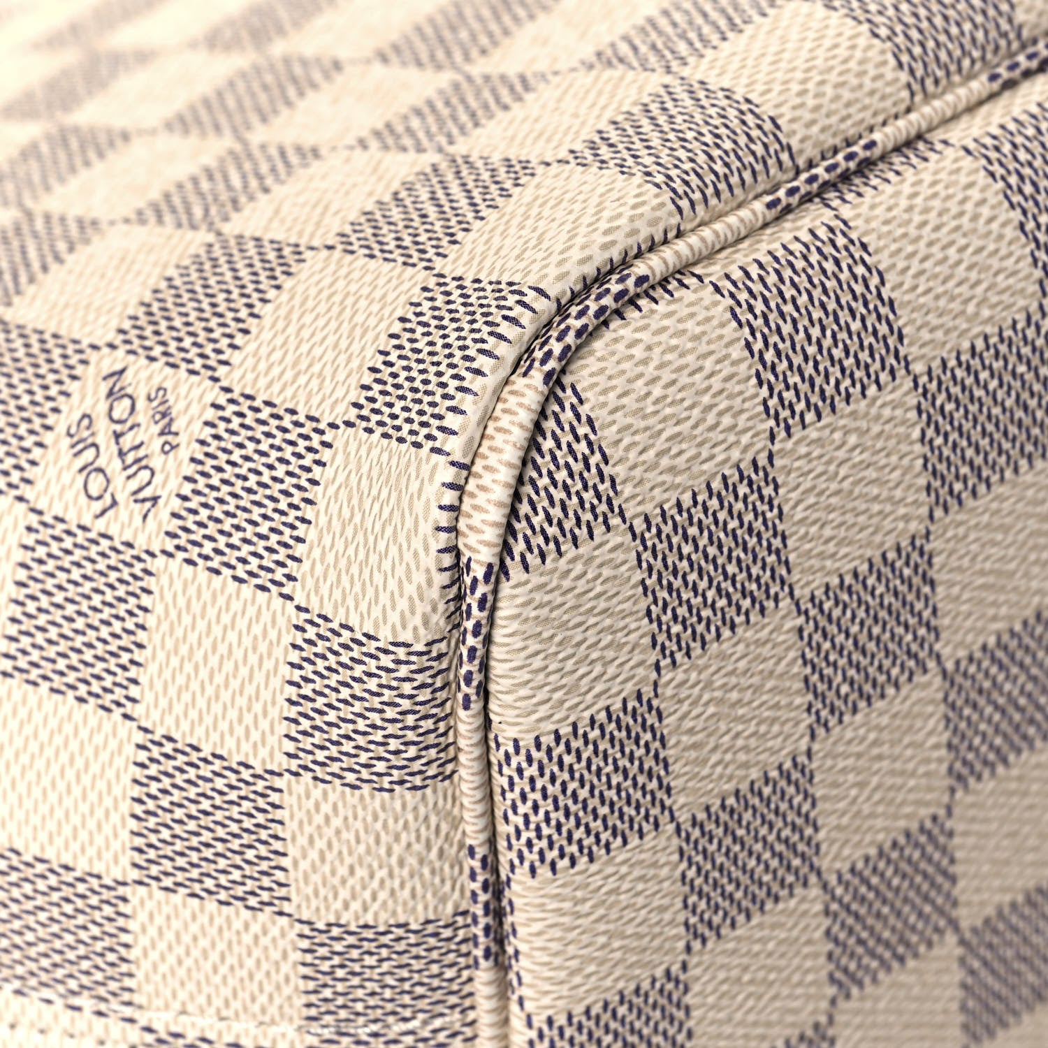 Louis Vuitton Damier Azur Braided Neverfull MM Pink 11 of 13