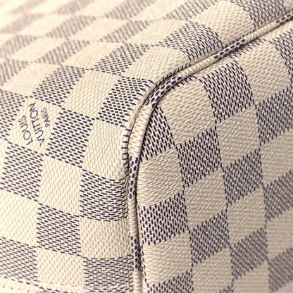 Louis Vuitton Damier Azur Braided Neverfull MM Pink 11 of 13