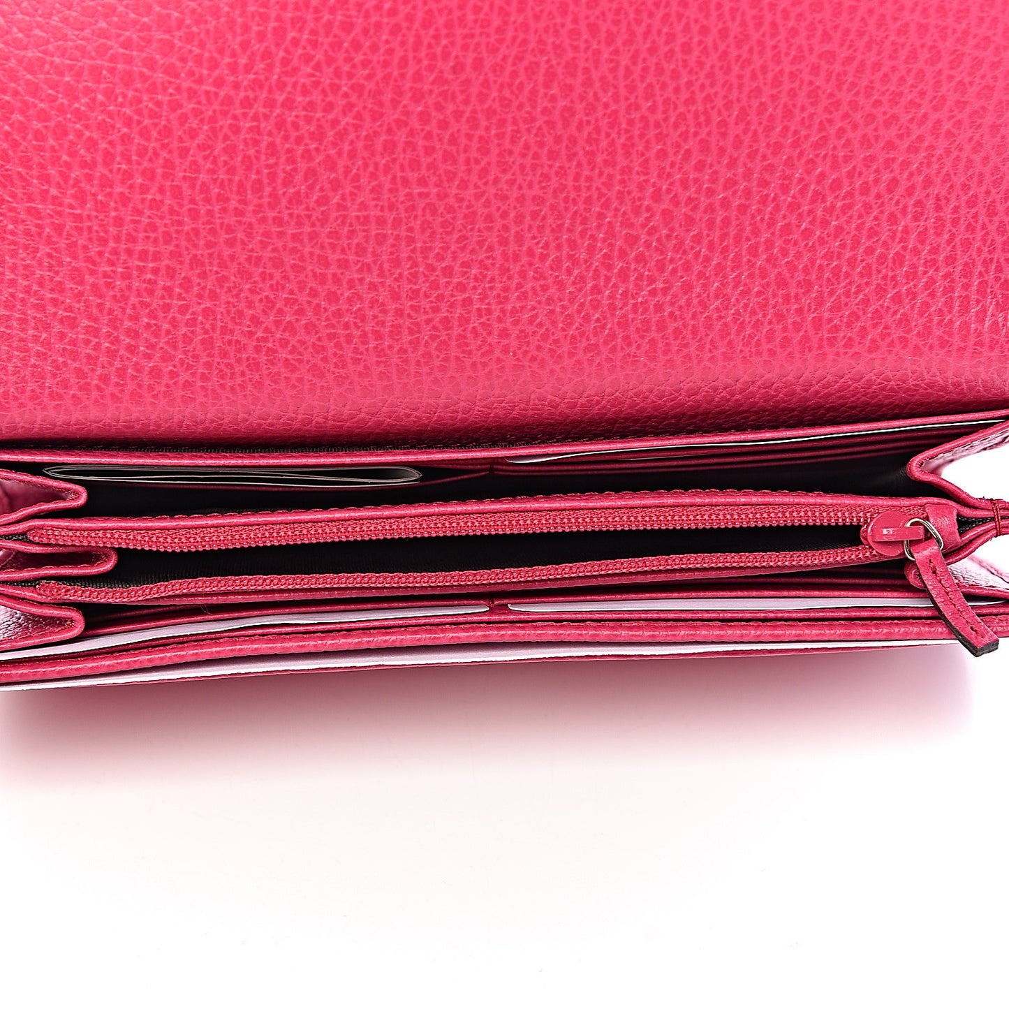 Dollar Calfskin Swing Continental Wallet Blossom