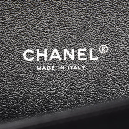 Chanel Lambskin Chevron Quilted Maxi Double Flap So Black 8 of 10