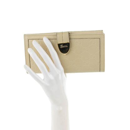 Gucci Guccissima Signoria Continental Wallet Off White 2 of 7