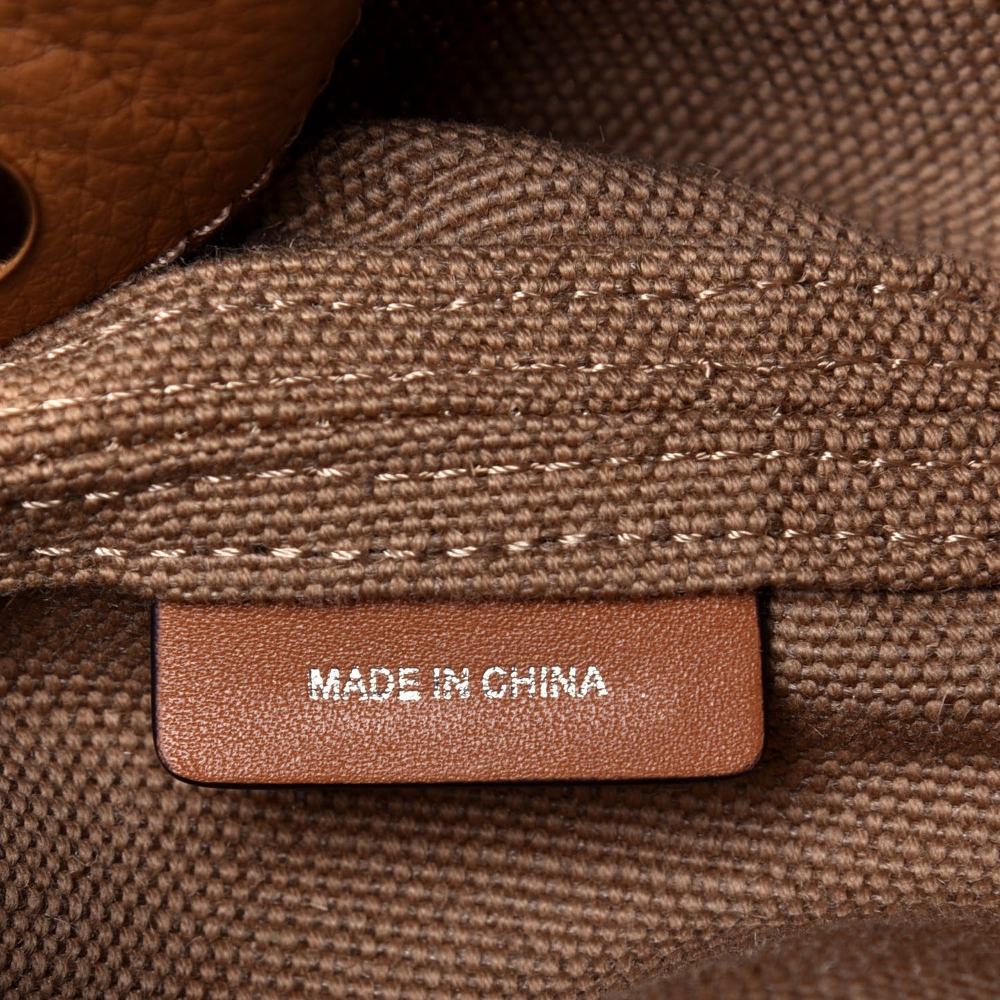 Canvas Mega Check Mini Ashby Tassel Crossbody Saddle Brown